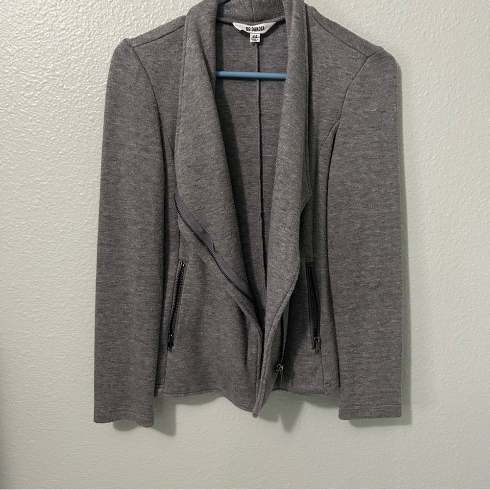 BB Dakota Grey Moto Jacket.Size XS